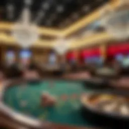Strategic betting layout in a casino