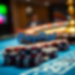 PayPal logo and casino chips