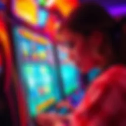 Engaging visual of a vibrant slot machine in action